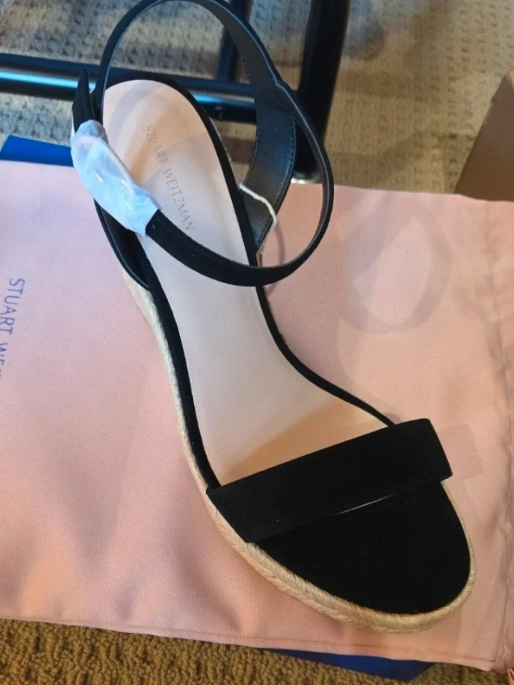 NWT Stuart Weitzman Teddi Espadrille Wedge Sandals 41.5 US 11